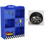 Biblioteca Race Car Monza rafturi inchise si deschise - Premium MDF Ultra High Gloss